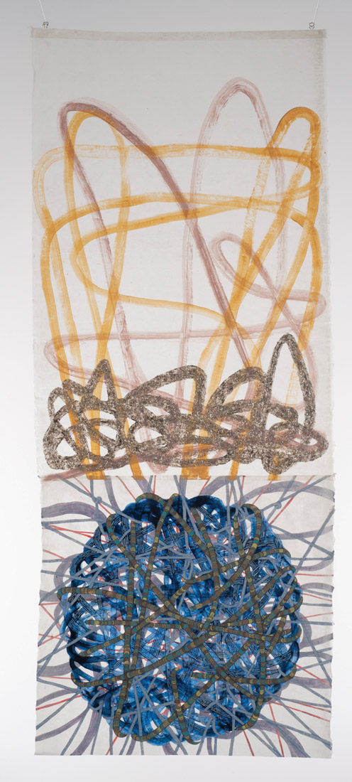 Try to Untangle (2019) 
Laura Sharp Wilson 
Acrylic on paper 62